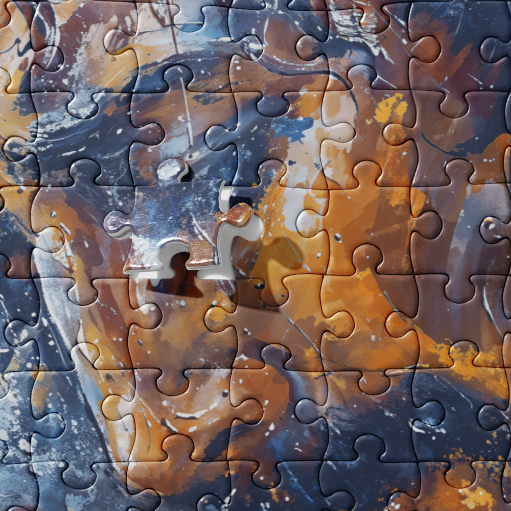 Abstract Jesus & Lamb - Jigsaw Puzzle